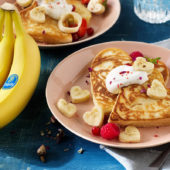 Pancake με μπανάνες Chiquita για την ημέρα του Αγίου Βαλεντίνου