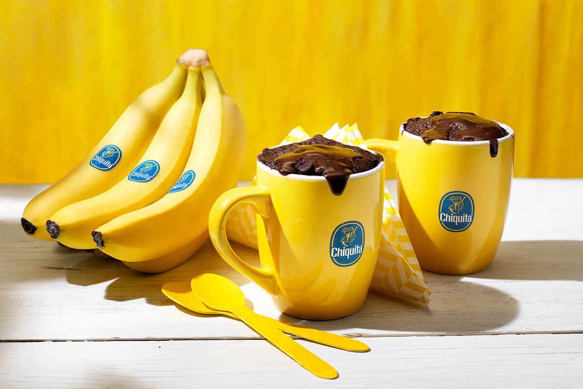 Brownie σε κούπα με μπανάνα Chiquita