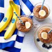 Ελληνικό smoothie με μπανάνα Chiquita, εσπρέσο και κακάο