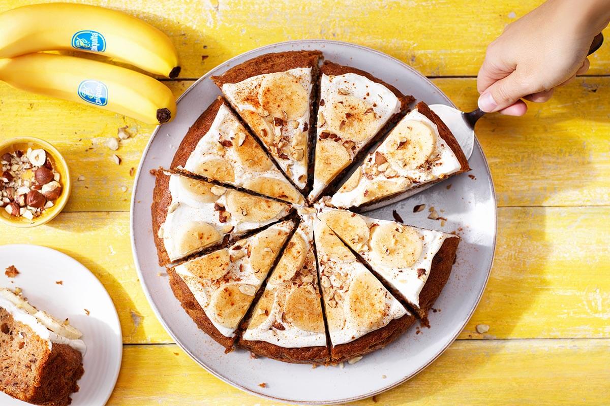 Υγιεινό κέικ καρότου με μπανάνες Chiquita