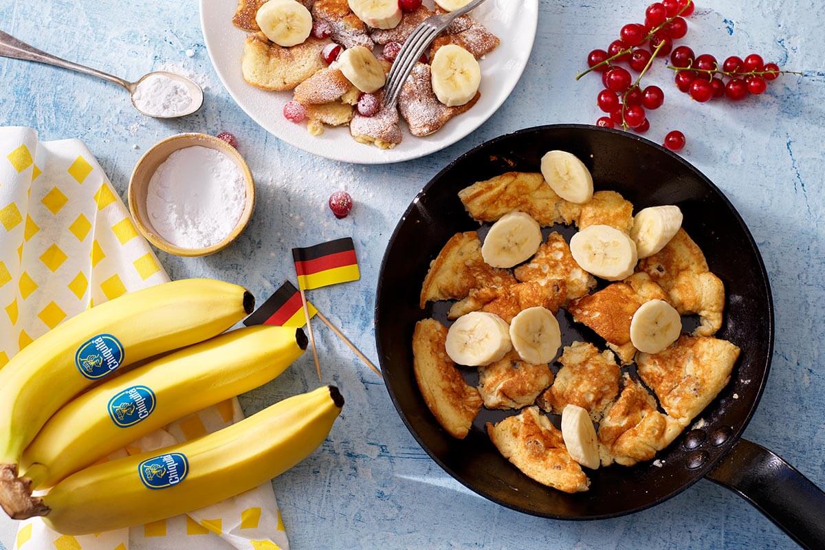 Kaiserschmarrn με μπανάνα Chiquita και κόκκινα μούρα