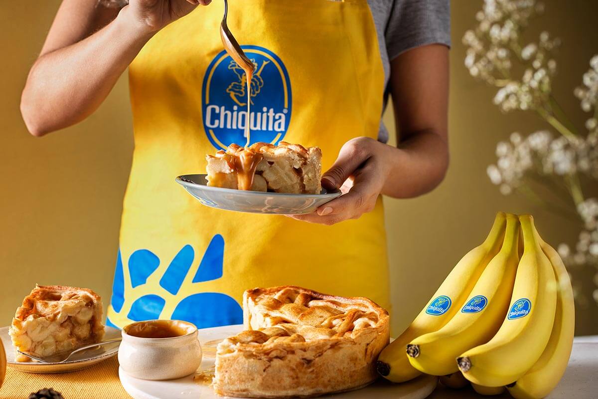 Πίτα με μπανάνα Chiquita και καραμέλα