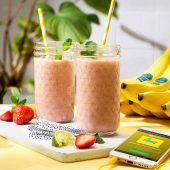 Smoothie με φράουλες και μπανάνες Chiquita