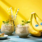 Smoothie με μπανάνες Chiquita και πράσινο τσάι