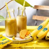 Smoothie με μπανάνα Chiquita, πορτοκάλι και τζίντζερ