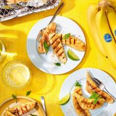 BBQ ψητές μπανάνες Chiquita με κανέλα