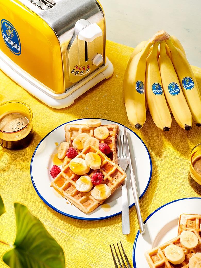 Vegan Βάφλες Μπανανόψωμου Chiquita