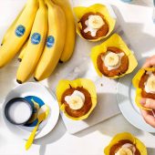 Vegan Cupcake με Κρέμα Μπανάνας Chiquita