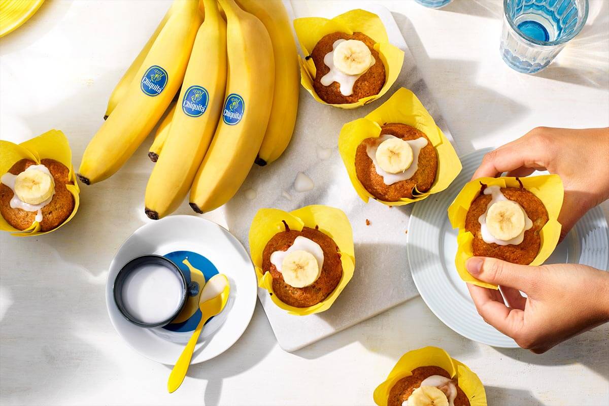 Vegan Cupcake με Κρέμα Μπανάνας Chiquita
