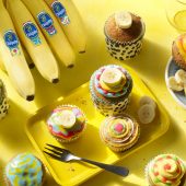 Καλλιτεχνικά cupcakes με μπανάνα Chiquita