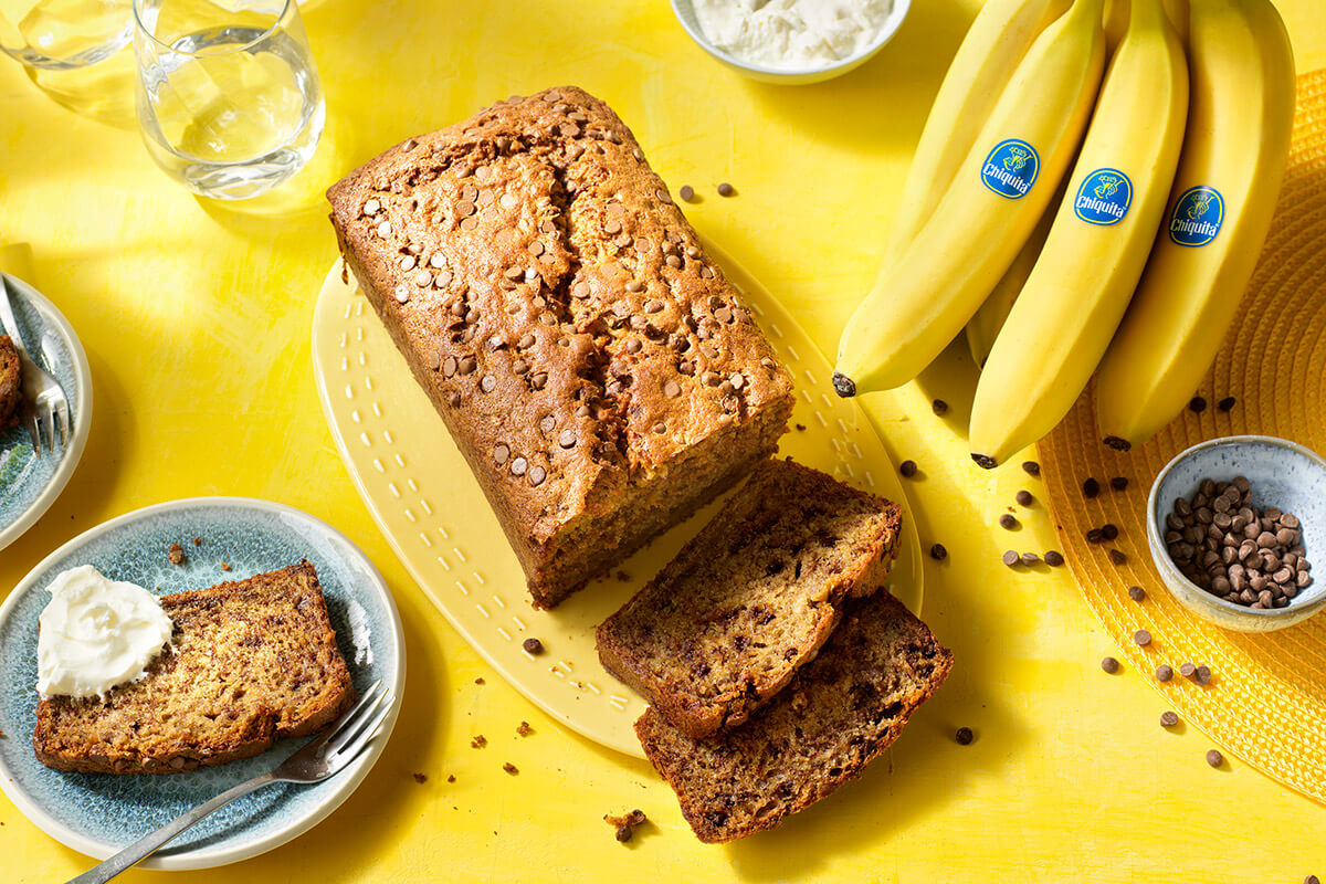 Banana Bread με Κομματάκια Σοκολάτας από την Chiquita