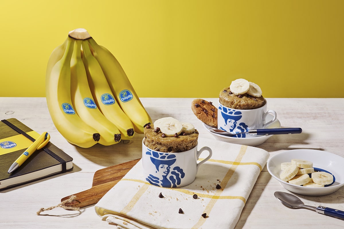 Cookie με μπανάνες Chiquita και νιφάδες σοκολάτας σε κούπα