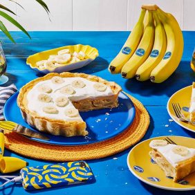 Τάρτα με κρέμα από μπανάνες Chiquita