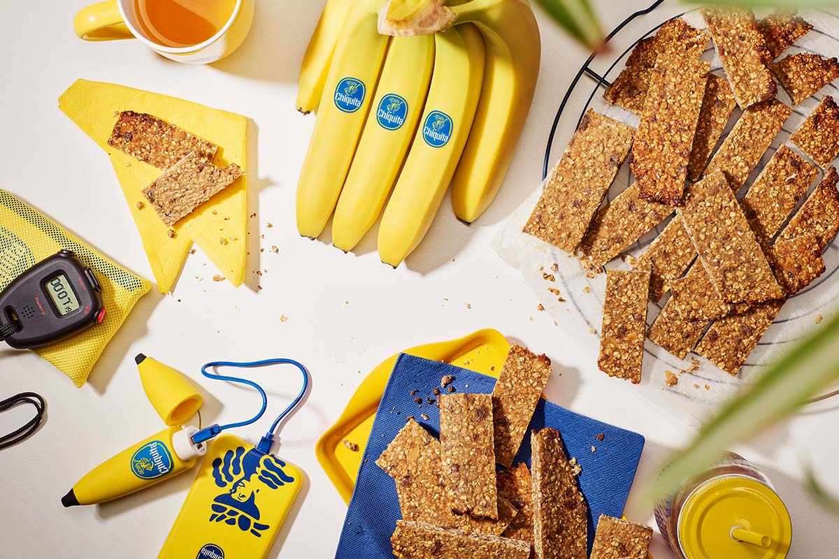 Ενεργειακές μπάρες με μπανάνα και αμύγδαλο για πριν από τη γυμναστική από την Chiquita