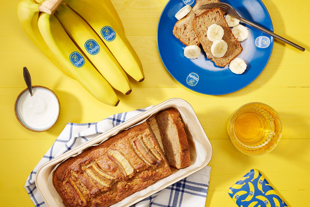 Banana bread ολικής άλεσης για δίαιτα Dash από την Chiquita