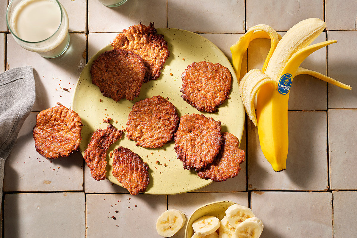 Vegan μπισκότα μπανάνας με βούτυρο αμυγδάλου και καρύδα