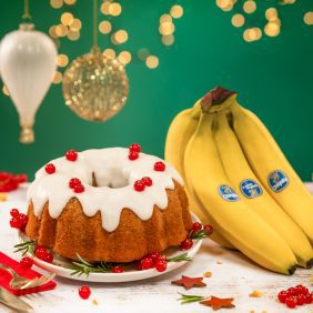 Γιορτινό κέικ bundt με μπανάνα Chiquita