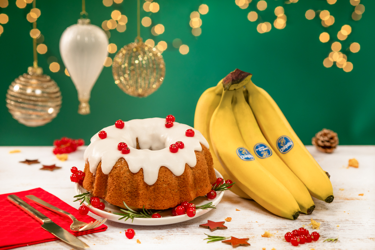 Γιορτινό κέικ bundt με μπανάνα Chiquita