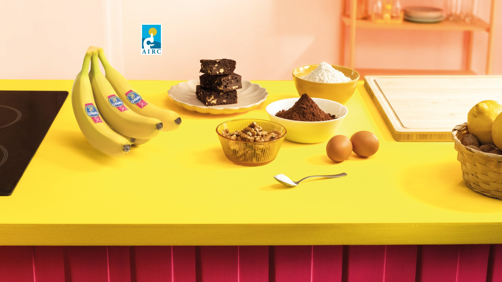Chiquita Banana Brownies με άγλυκο κακάο